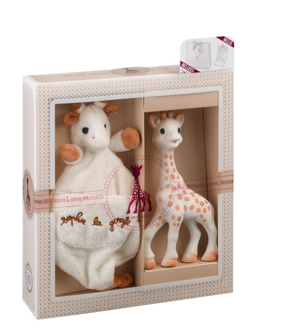 VULLI set Sophie la Girafe + comforter with pacifier holder 000003