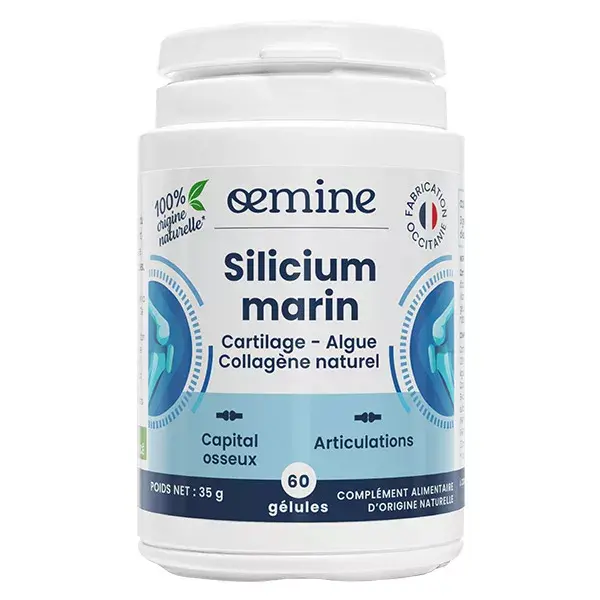 Oemine Silicium Marin Collagène et Calcium Capital Osseux et Articulations 60 gélules