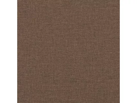 Canapé à 3 places avec repose-pieds Marron 180 cm Tissu