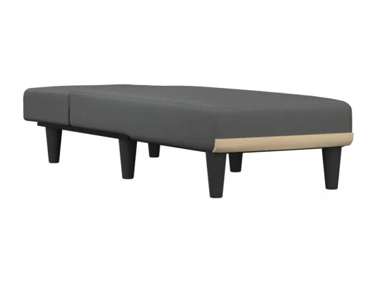 Prolenta Premium - Chaise longue gris foncé tissu