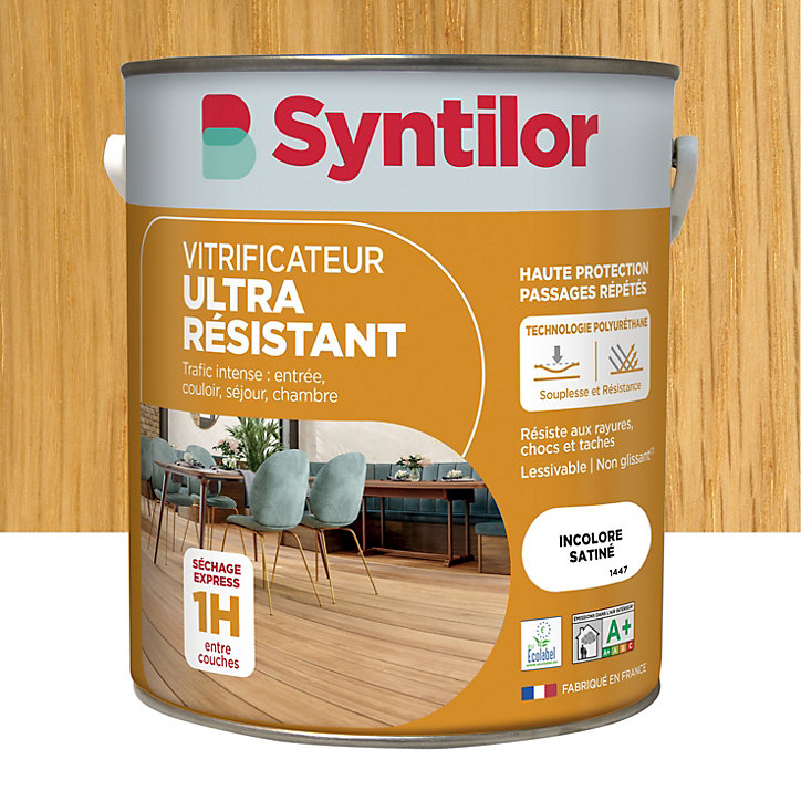 Vitrificateur ultra résistant Syntilor incolore satiné 5L