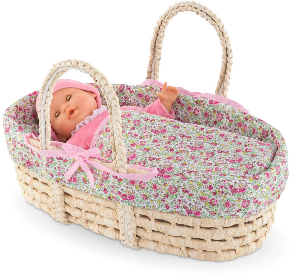BB36\/42 - ENSEMBLE COUFFIN TRESSE POUR POUPON 36 ET 42 CM - COROLLE ACCESSOIRES