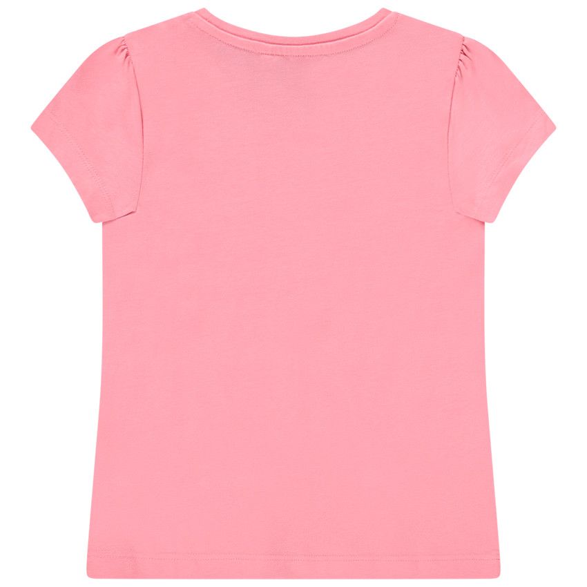 T-shirt manches courtes print fantaisie pour fille - Multicolore