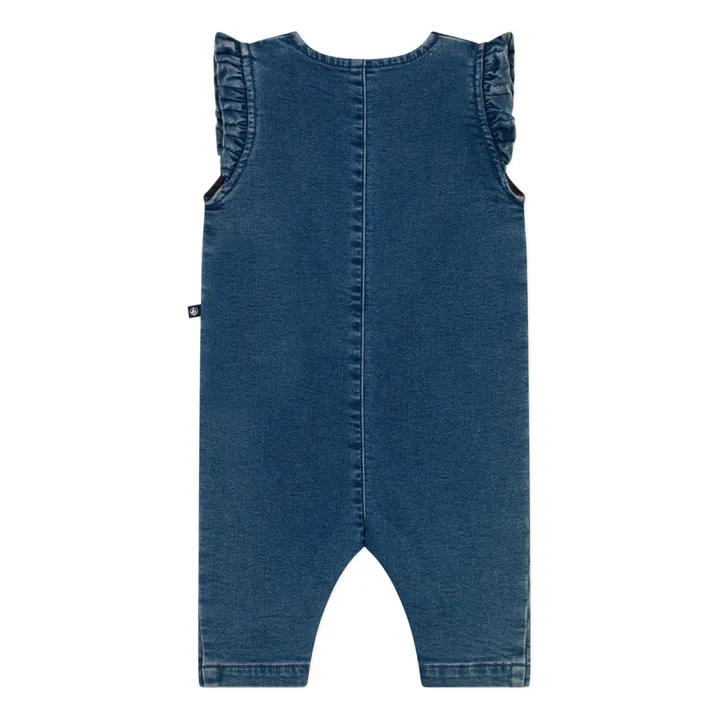 Petit Bateau Combinaison Mizzie Molleton Denim | Bleu jean
