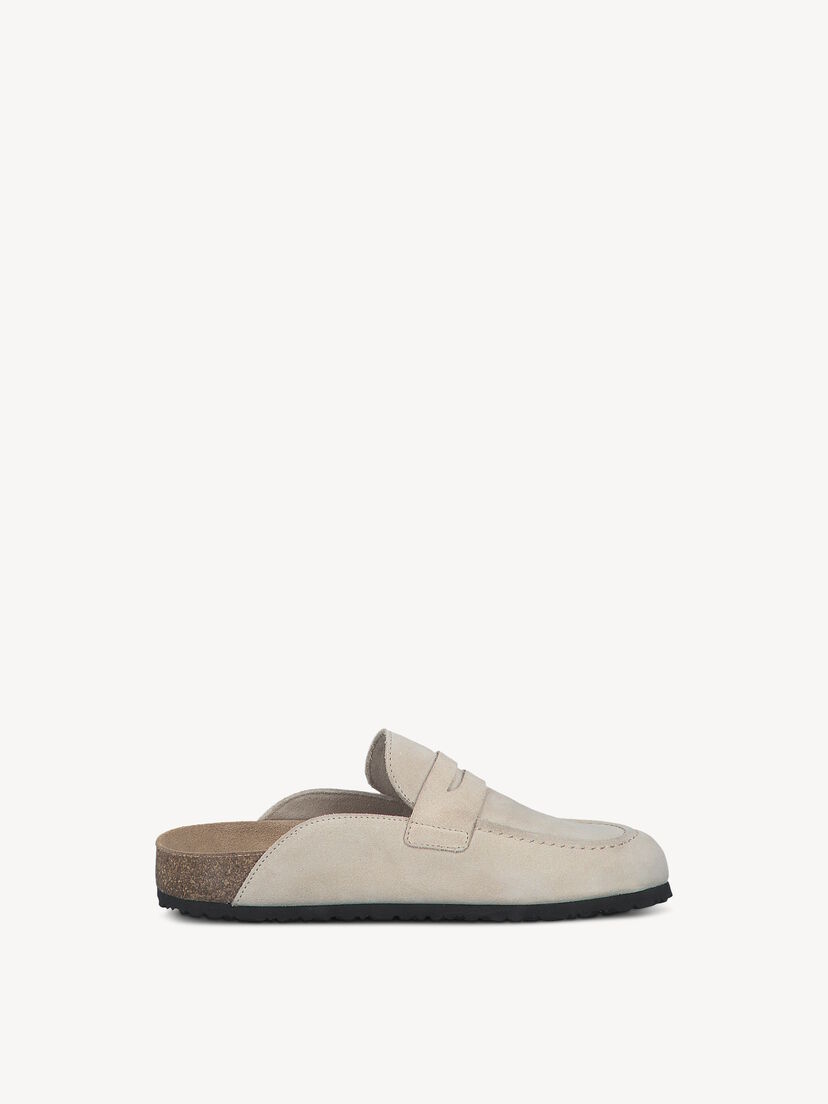 Leren Slipper - grijs