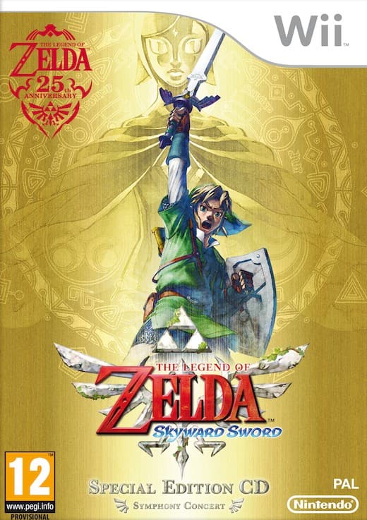 Zelda: Skyward Sword - Special Ed incl music CD  - Nintendo Wii (brukt)