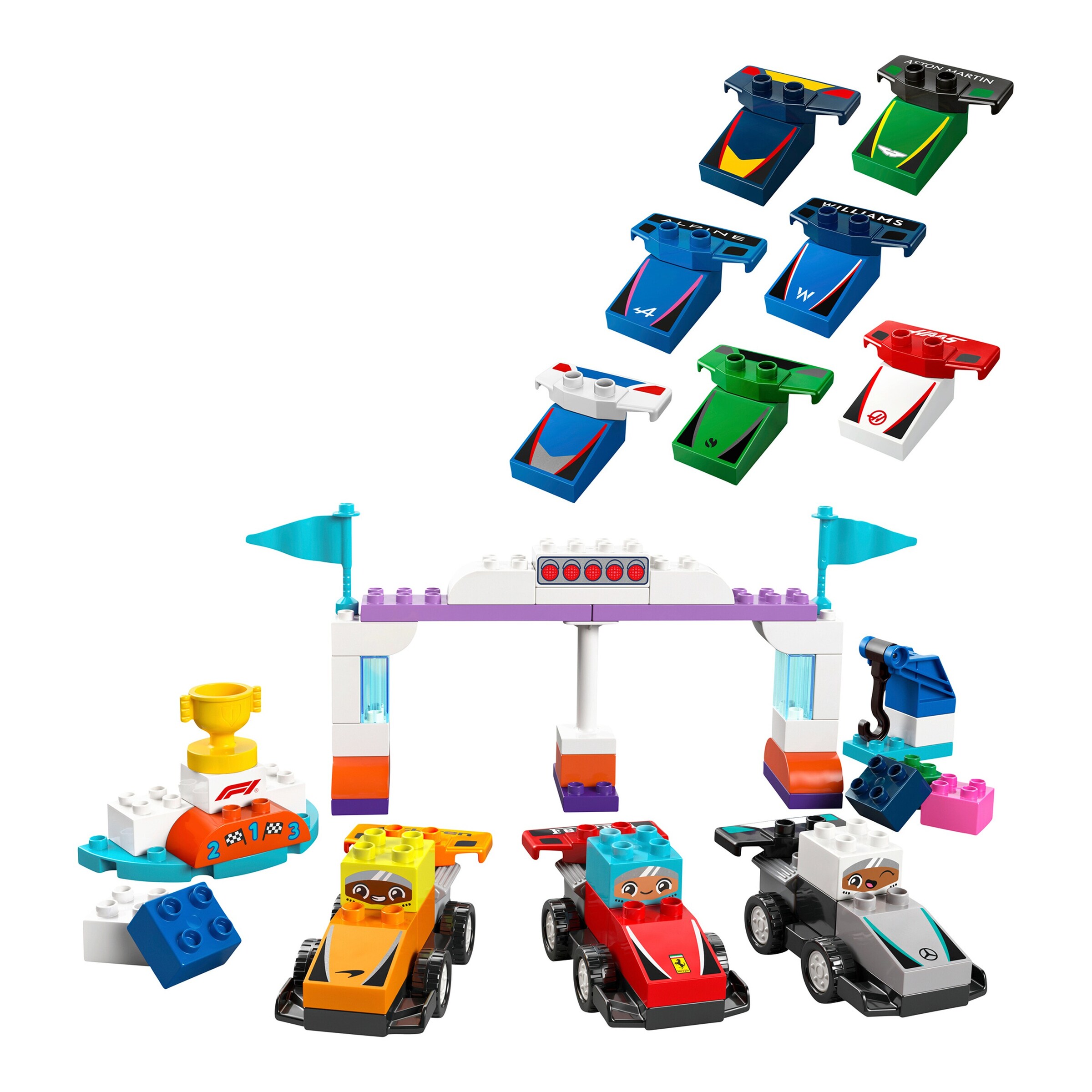 LEGO® - DUPLO® 10445 F1® Team Rennautos mit Rennfahrern