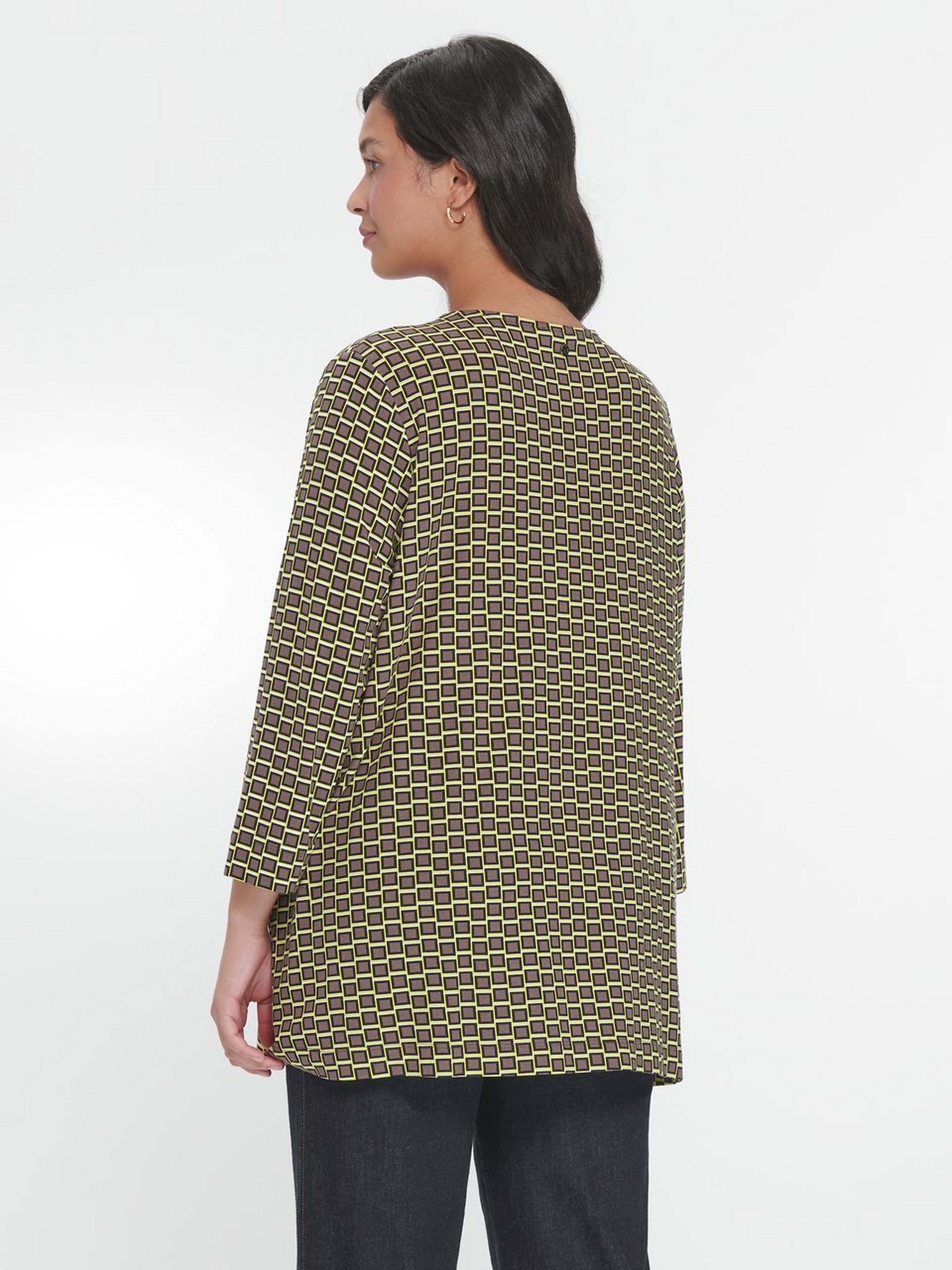 Rundhals-Shirt mit 3/4-Arm