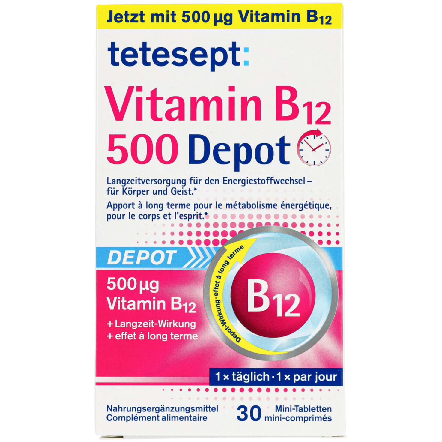 tetesept Vitamin B12 Depot 500 30 Stück