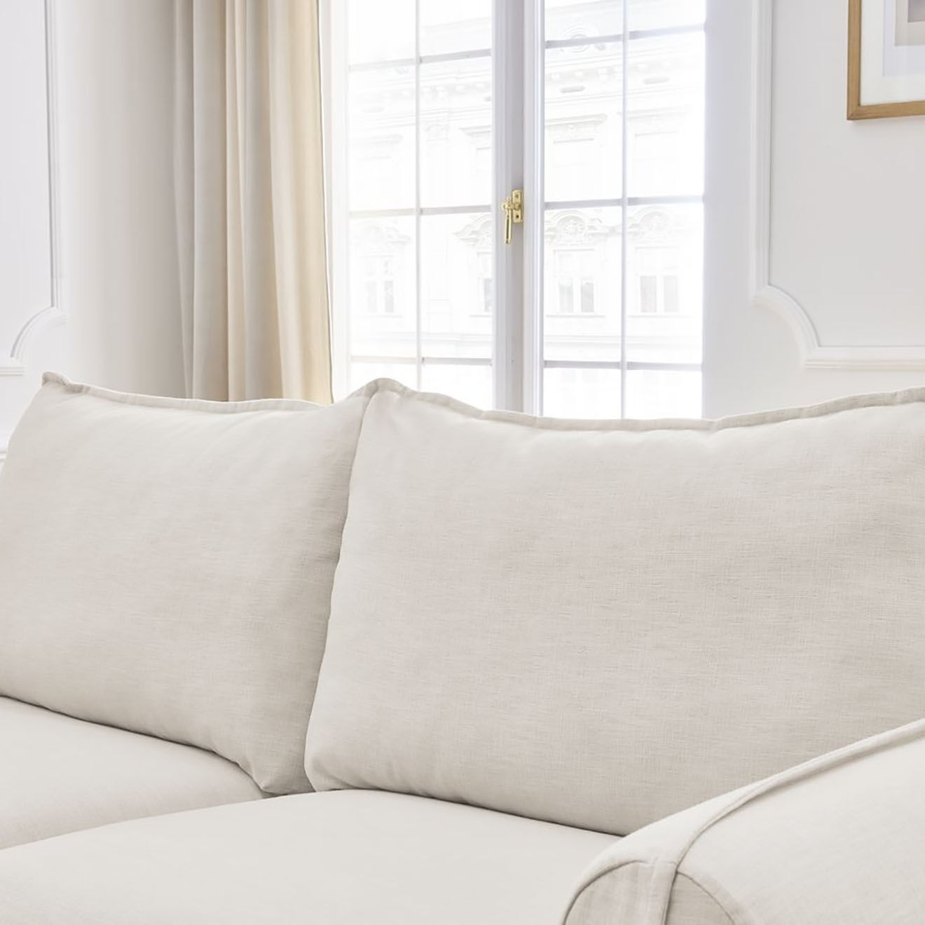 Bobochic Canapé droit convertible express 3 places Archimède 140 beige - 216x106x93 cm
