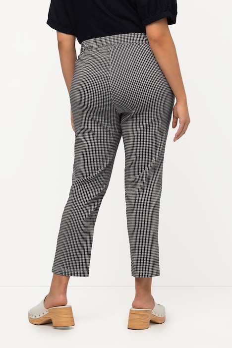 7/8-Bengalinhose Sienna, Vichykaro, hochelastisch