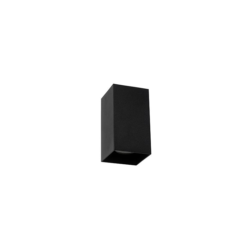 Design vierkante wandlamp zwart - Sabbir