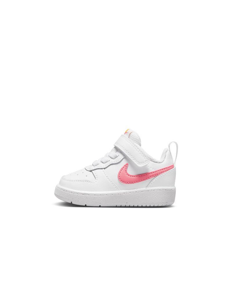 Chaussures Nike Court Borough Low 2 Blanc & Rose pour enfant