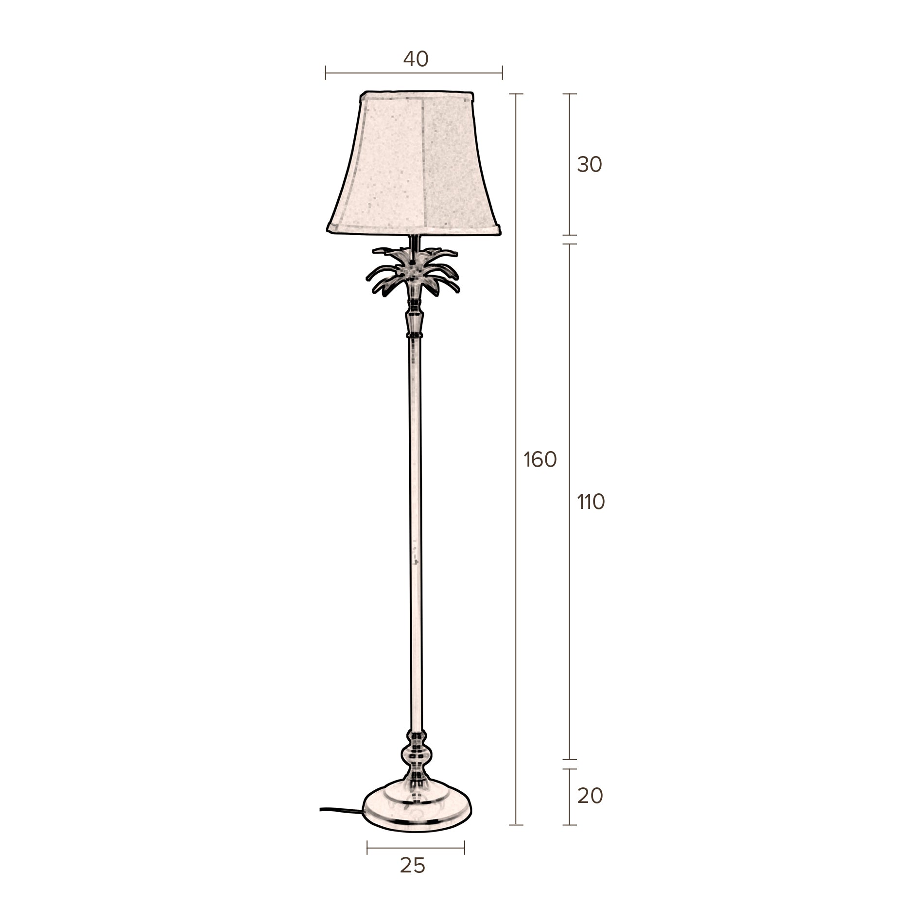 Dutchbone Cresta Vloerlamp