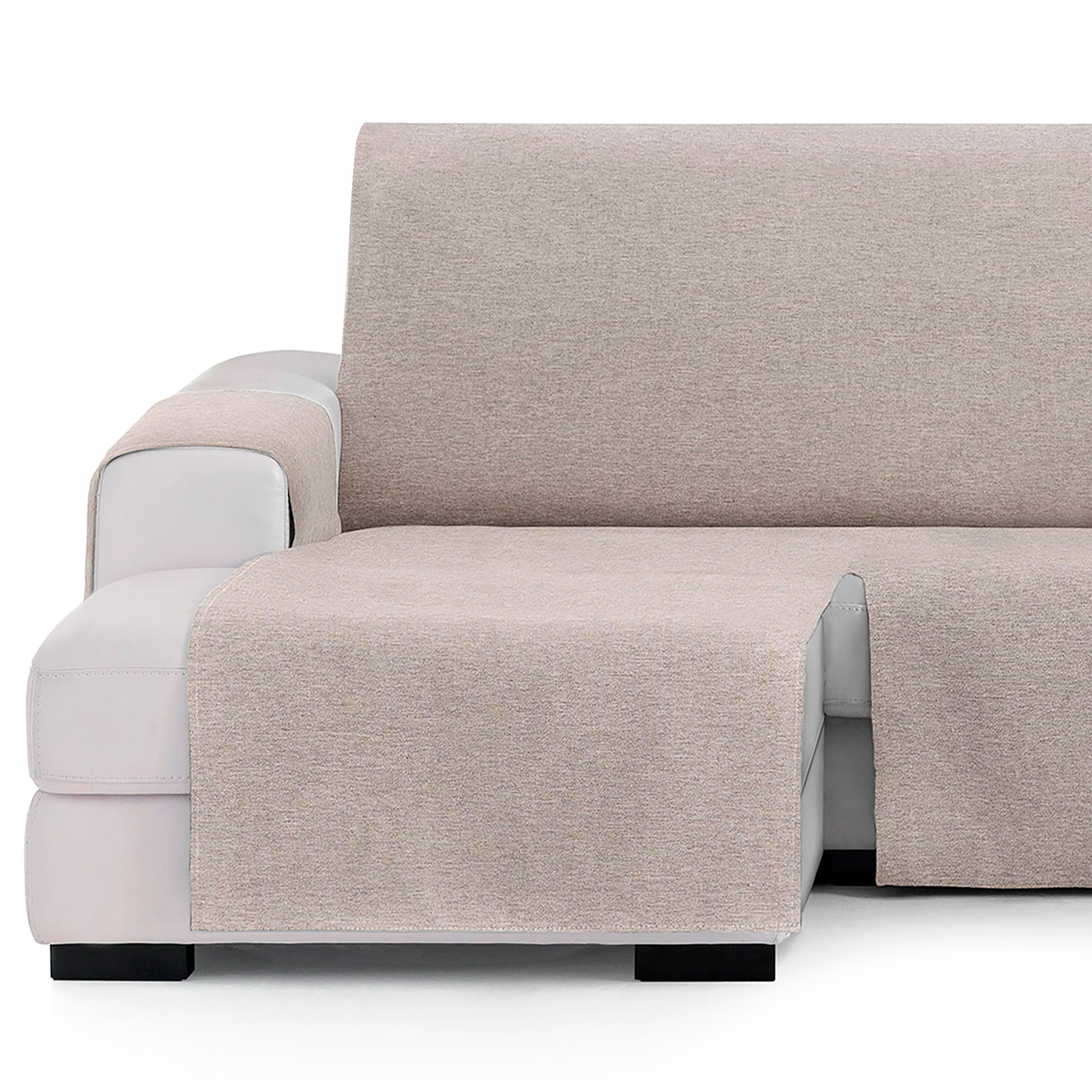 Capa protetora Vipalia para chaise longue esquerda, modelo Brisa, 240 cm, cor bege.