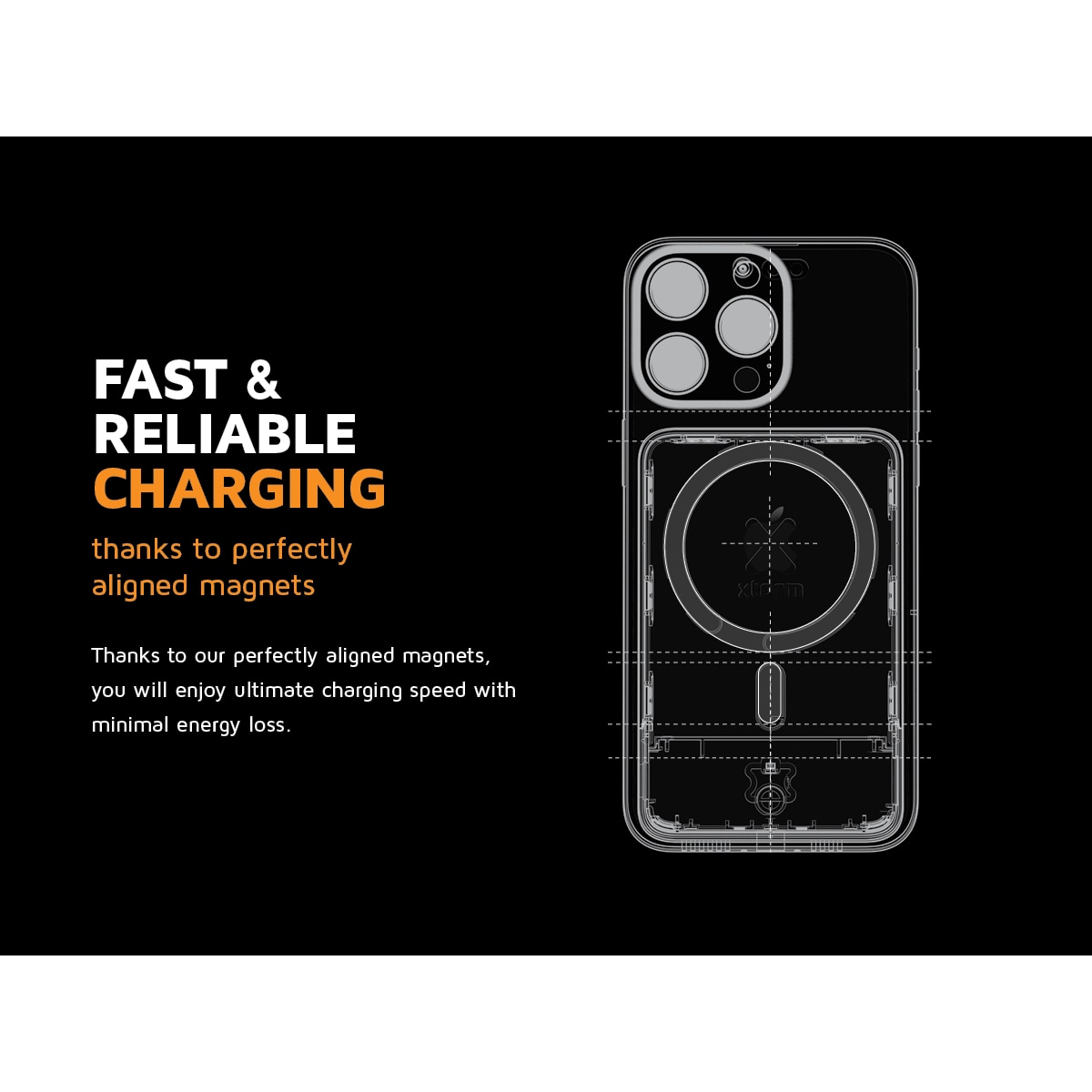 Xtorm FS5W051 Magnetic trådløs powerbank (midnattsort)
