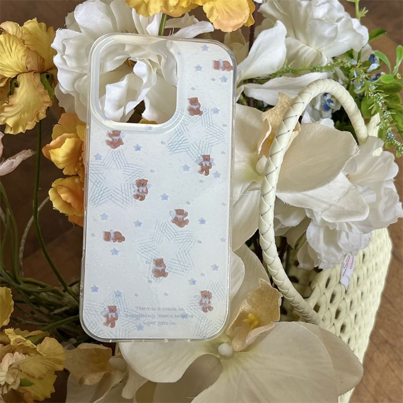 Elliure - Beren telefoonhoesje / bandje / bedel / set - iPhone 16 Pro Max / 16 Pro / 16 Plus / 16 / 15 Pro Max / 15 Pro / 15 Plus / 15 / 14 Pro Max / 14 Pro / 14 Plus / 14 / 13 Pro Max / 13 Pro / 13