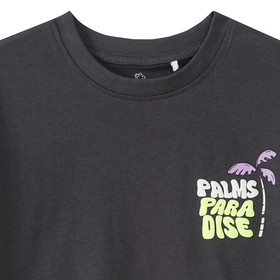 Topolino Jungen T-Shirt mit Rücken-Print dunkelgrau