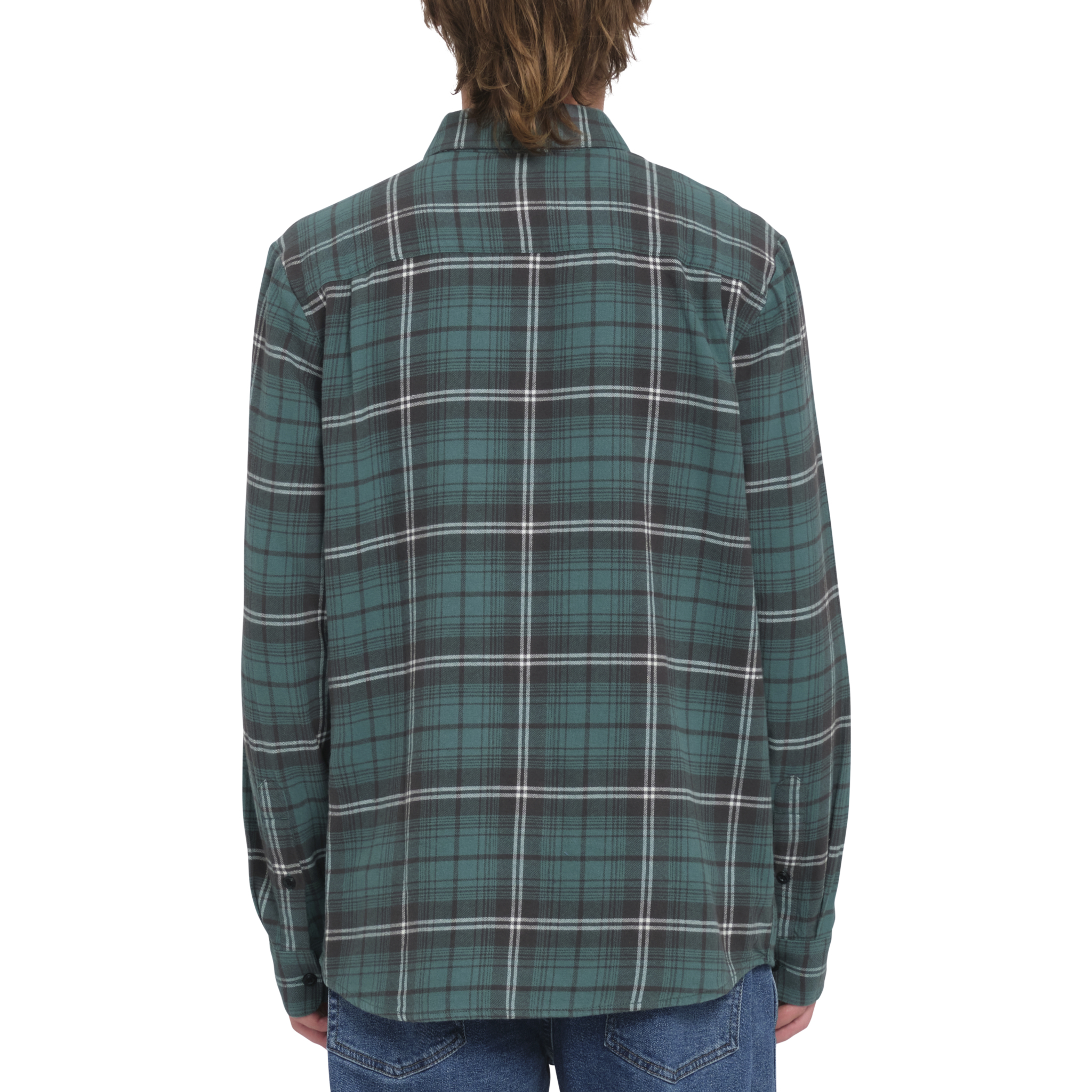 Volcom Caden Plaid LS Khaki