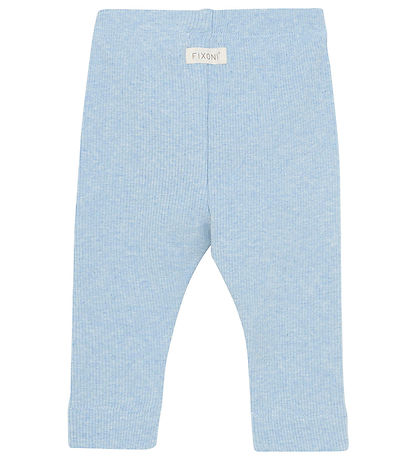 Fixoni Leggings - Rib - Blue Nebel Melange