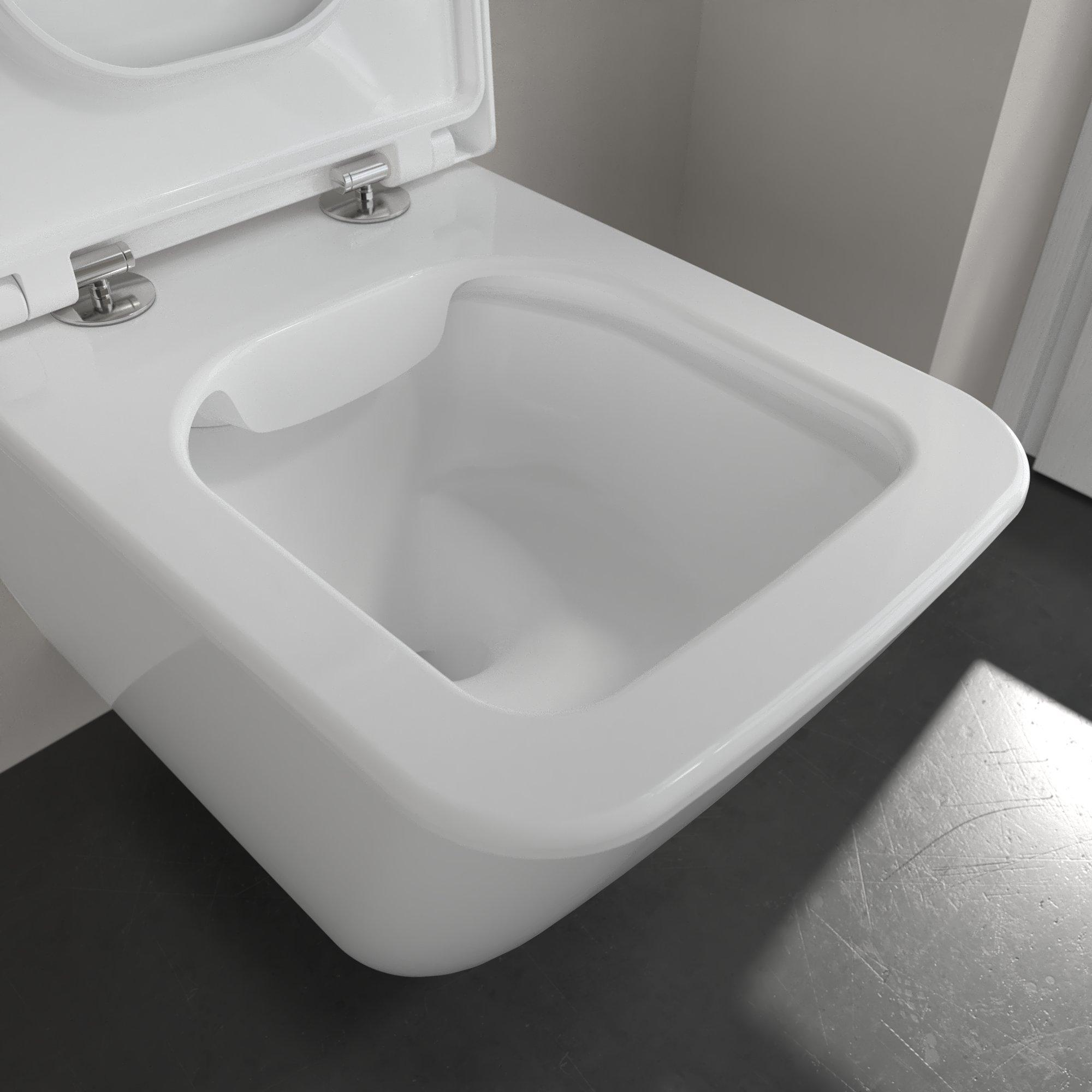 Villeroy & Boch Finion randloos toilet CeramicPlus wit glans