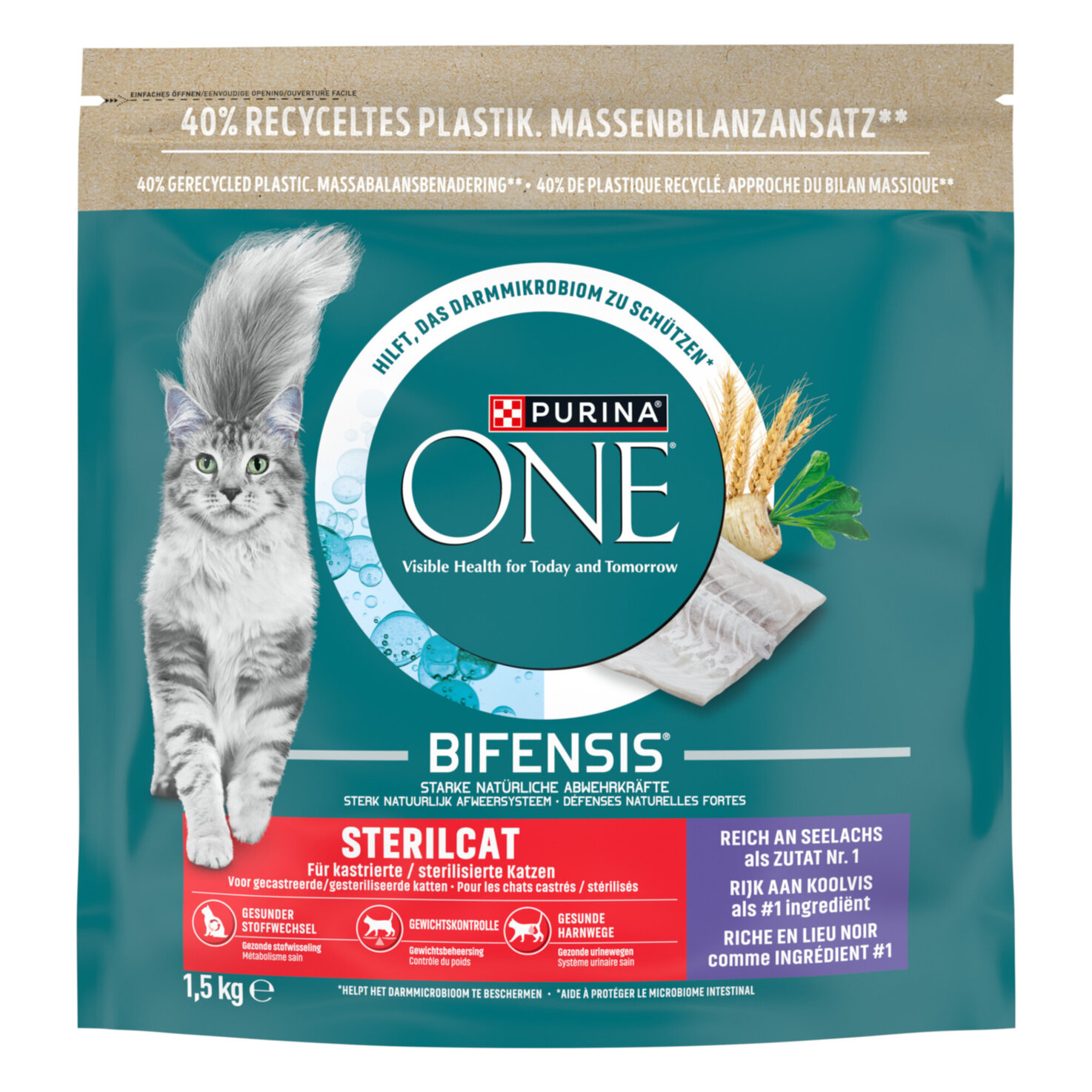 ONE Sterilcat Katzen Trockenfutter Sea Bass & Sea Bream