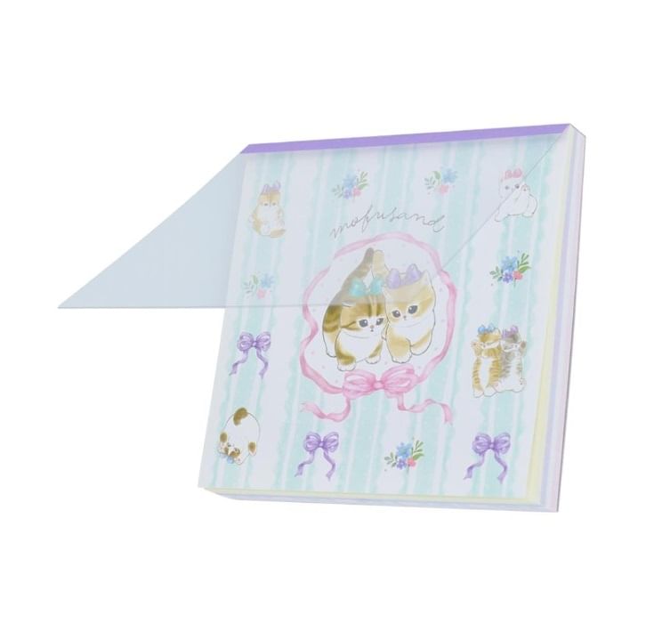 Sun-Star Stationery - mofusand Square Memo Pad (Ribbon)