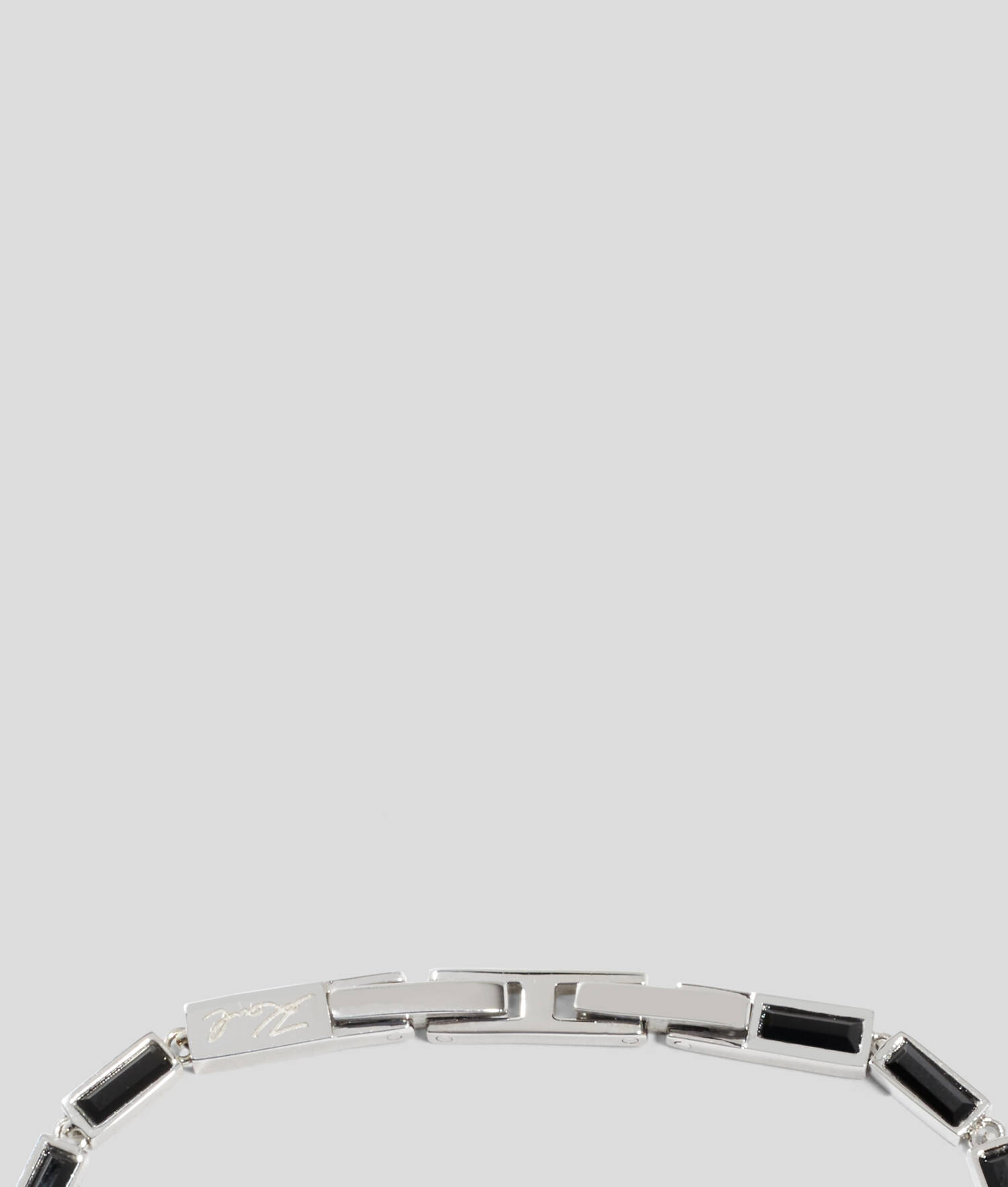 Bracelet à breloque en forme de cœur pavé - Argent