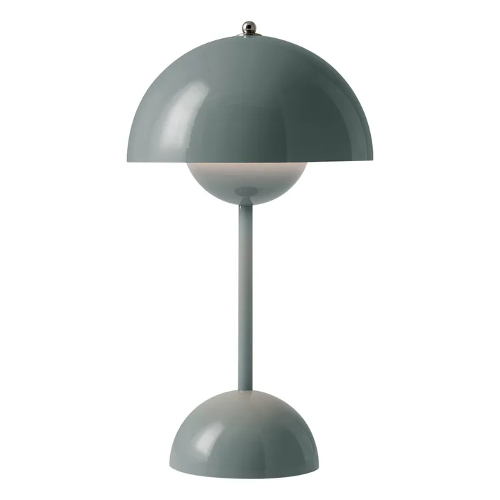& Tradition Lampe à poser portative Flowerpot VP9, Verner Panton | Bleu gris