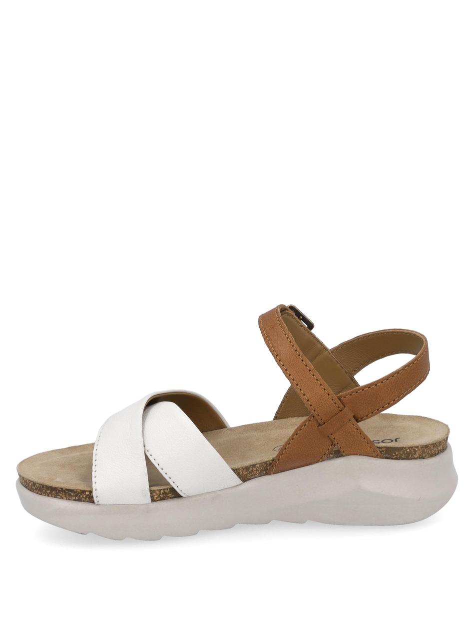 Sandale Celine 03, weiss-kombi