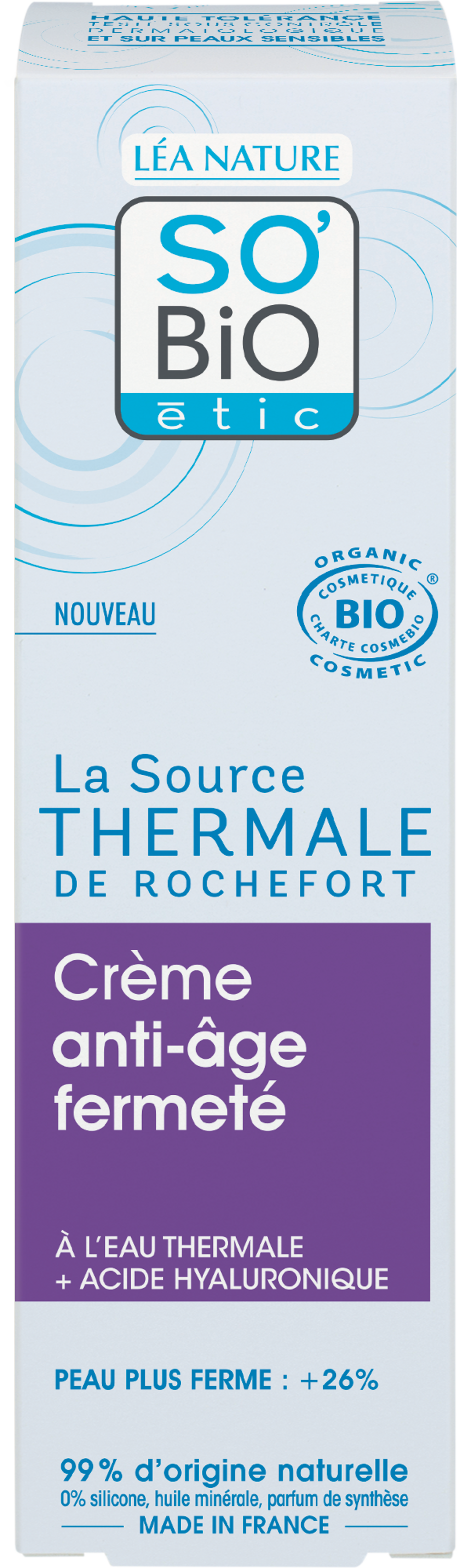 LÉA NATURE SO BiO étic  La Source Thermale Festigende Anti-Aging-Creme, 40 ml