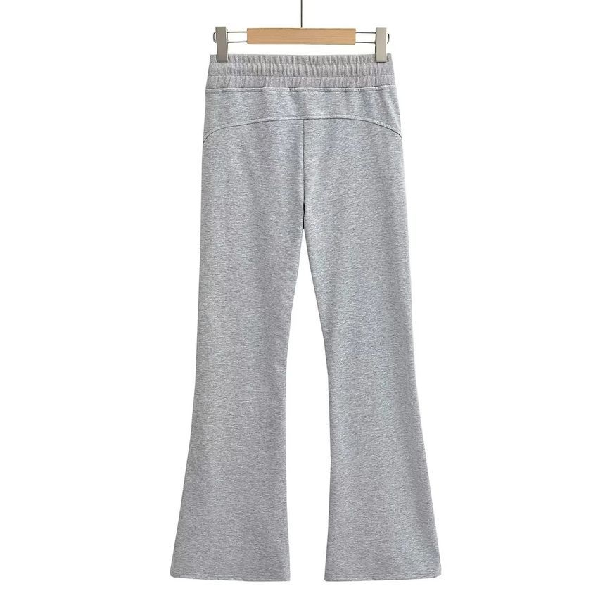 Asiris - Lage taille effen rechte joggingbroek