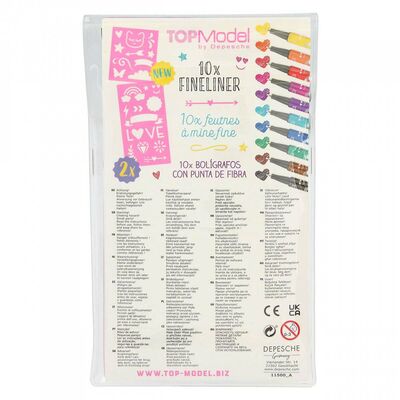 TOPModel Fine Finelinerpenner 10-pack