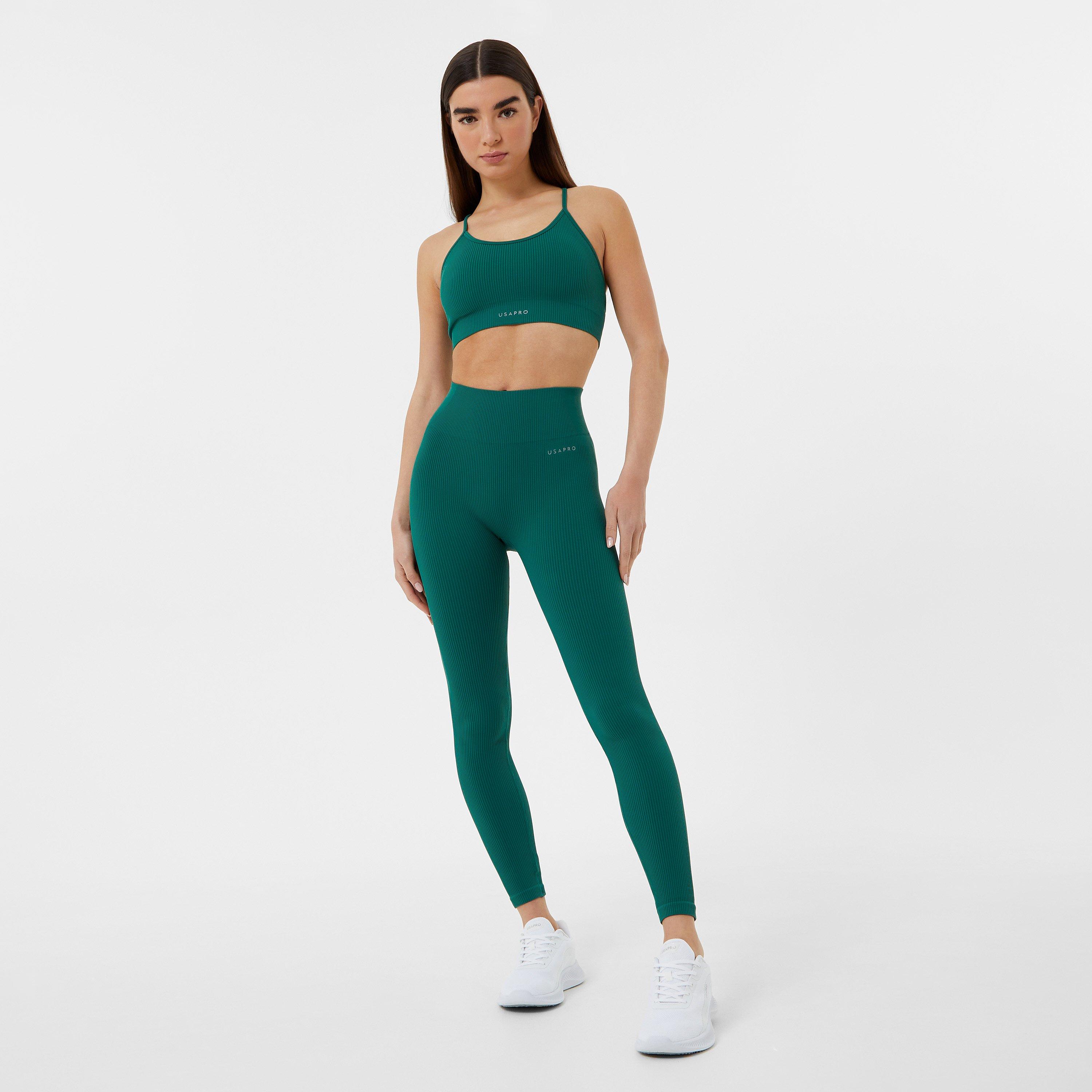 USA Pro Seamless Ribbed Sports Bra