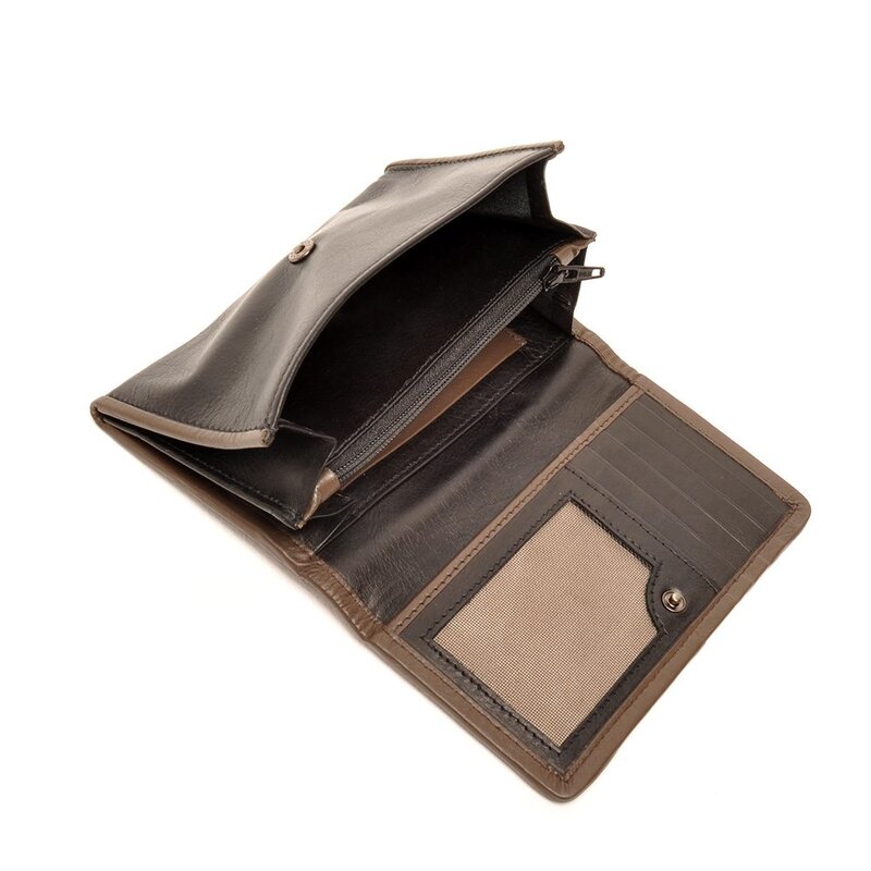 Berba Soft Damesportemonnee Black – Taupe