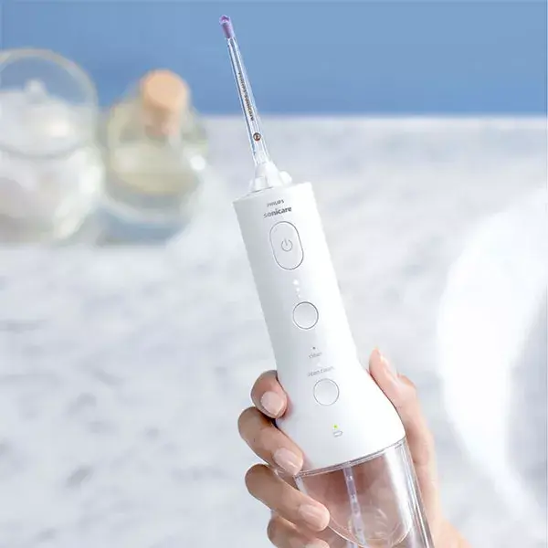 Irrigador oral sem fio Philips Sonicare 3000 com jato de água, preto