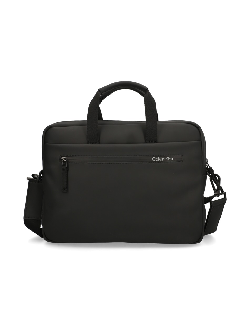 RUBBERIZED SLIM CONV LAPTOP BAG