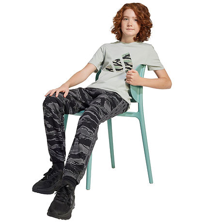 adidas Performance T-Shirt - Wonder Silver m. Logo