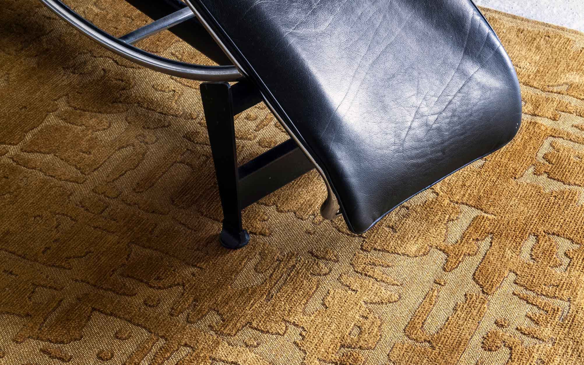 Ecorugs vloerkleed Baobab goud 240x340 cm