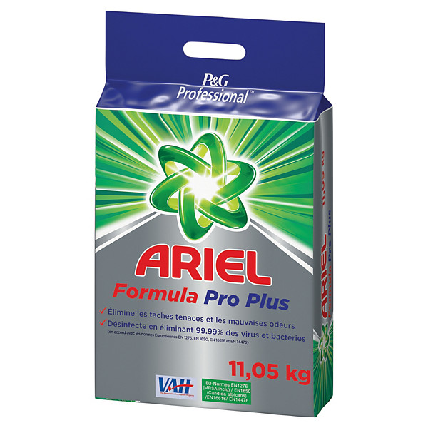 Lessive en poudre Ariel Formula Pro Plus, sac de 11 kg