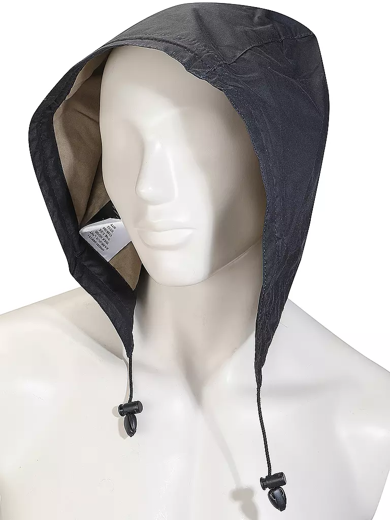 BARBOUR Kapuze LIGHTWEIGHT WAX HOOD blau