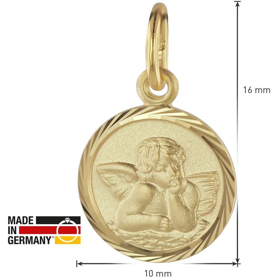 trendor Schutzengel Anhänger Gold 585 gold