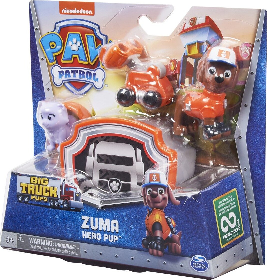 Paw Patrol - Zuma Figur Med Tilbehør - 7 CM