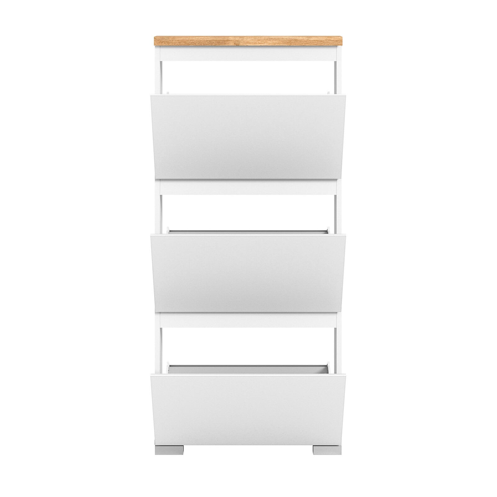 Schuhschrank Shoelove Weiß/Oberboden Nox Oak-Optik 60x130x18 cm