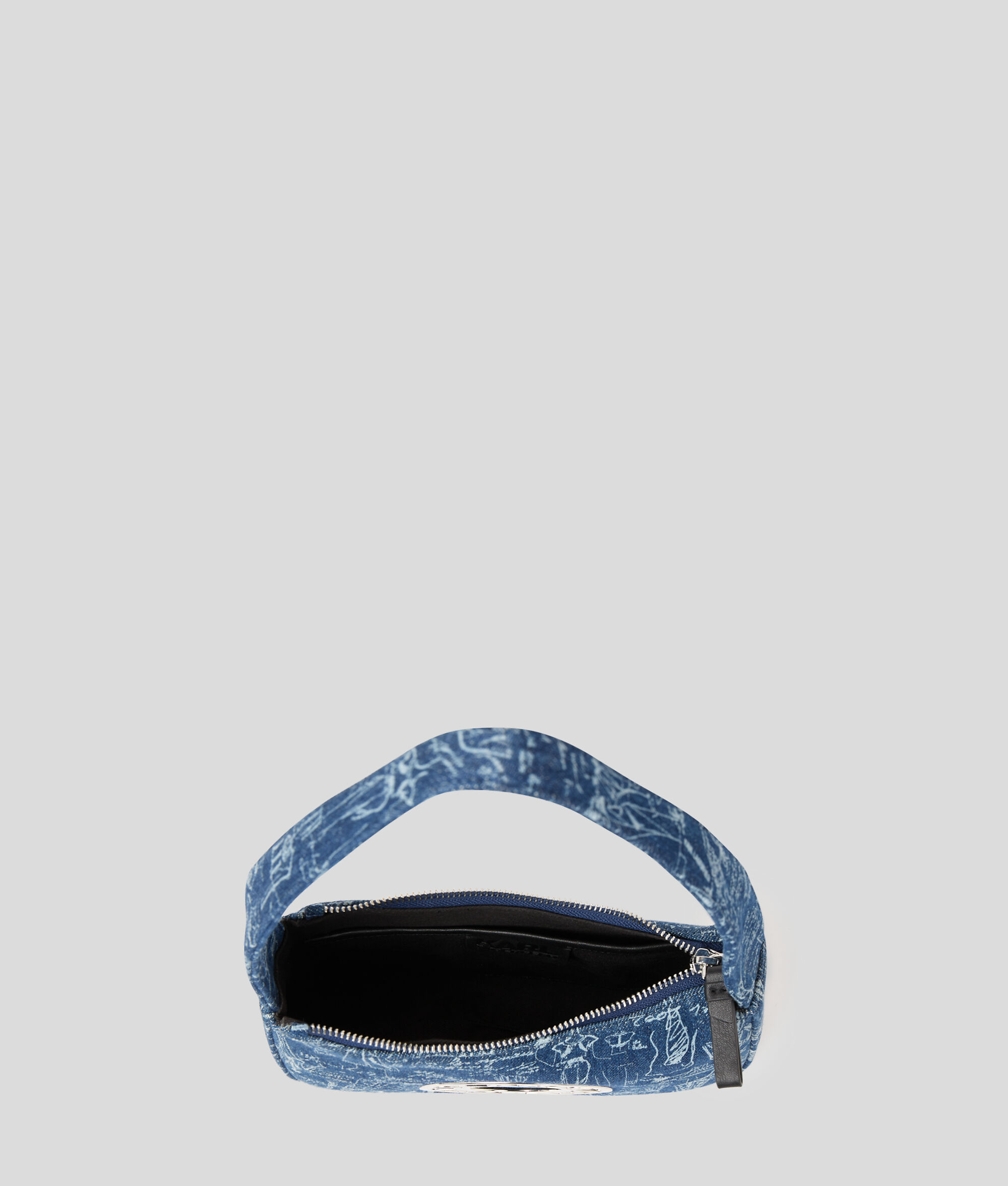 PETIT SAC PORTÉ ÉPAULE ZIPPÉ EN DENIM K/DISK