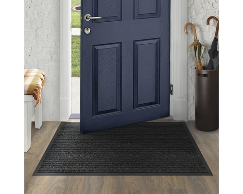 Duurzame repmat zwart 90x120 cm