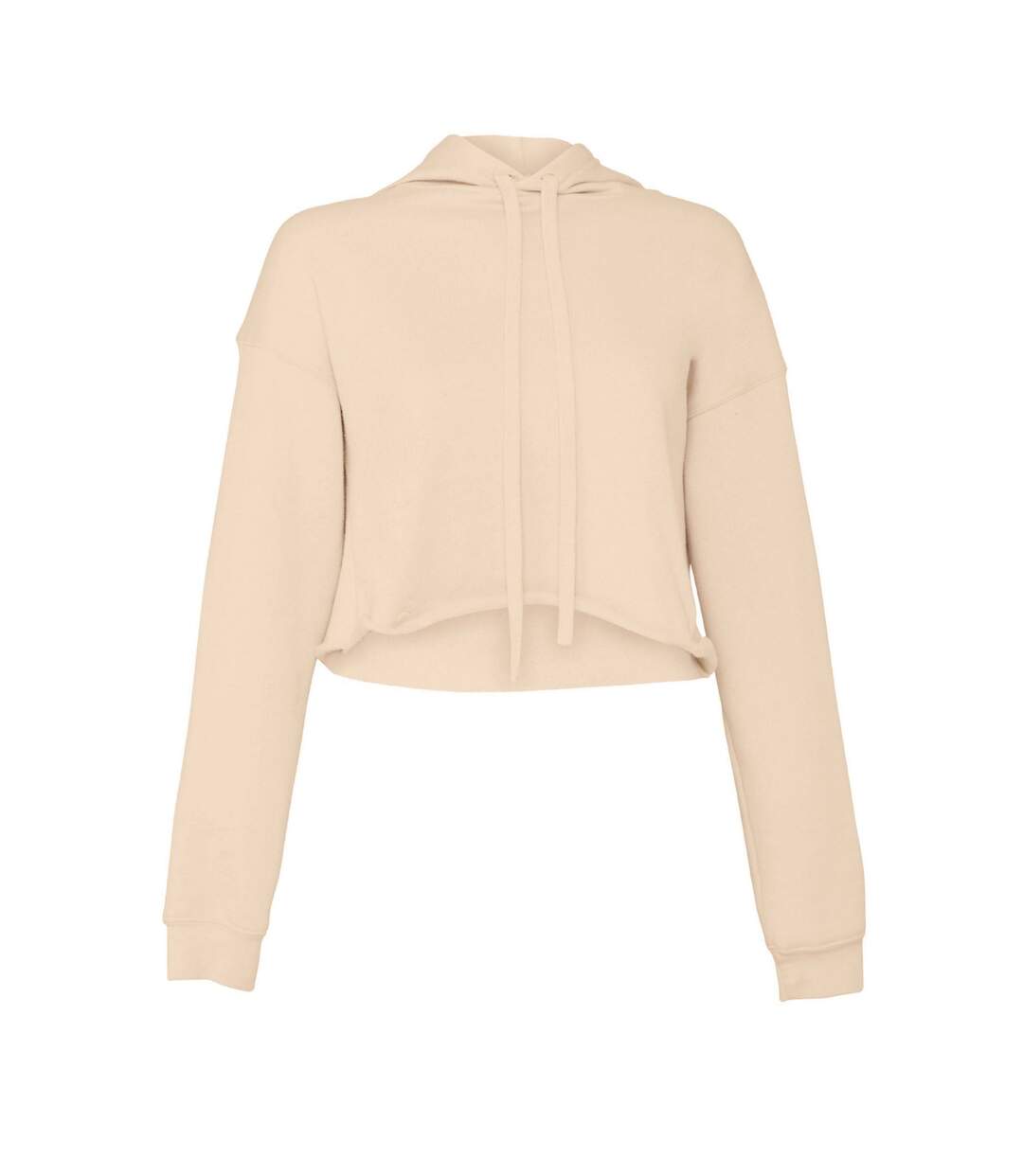 Bella + Canvas - Sweat court à capuche - Femme (Beige chiné) - UTBC5549