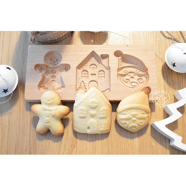 Moule bois biscuits fourrés Noël Scrapcooking