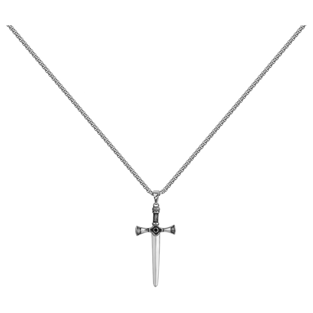 Collier mono-motif Jules en Acier