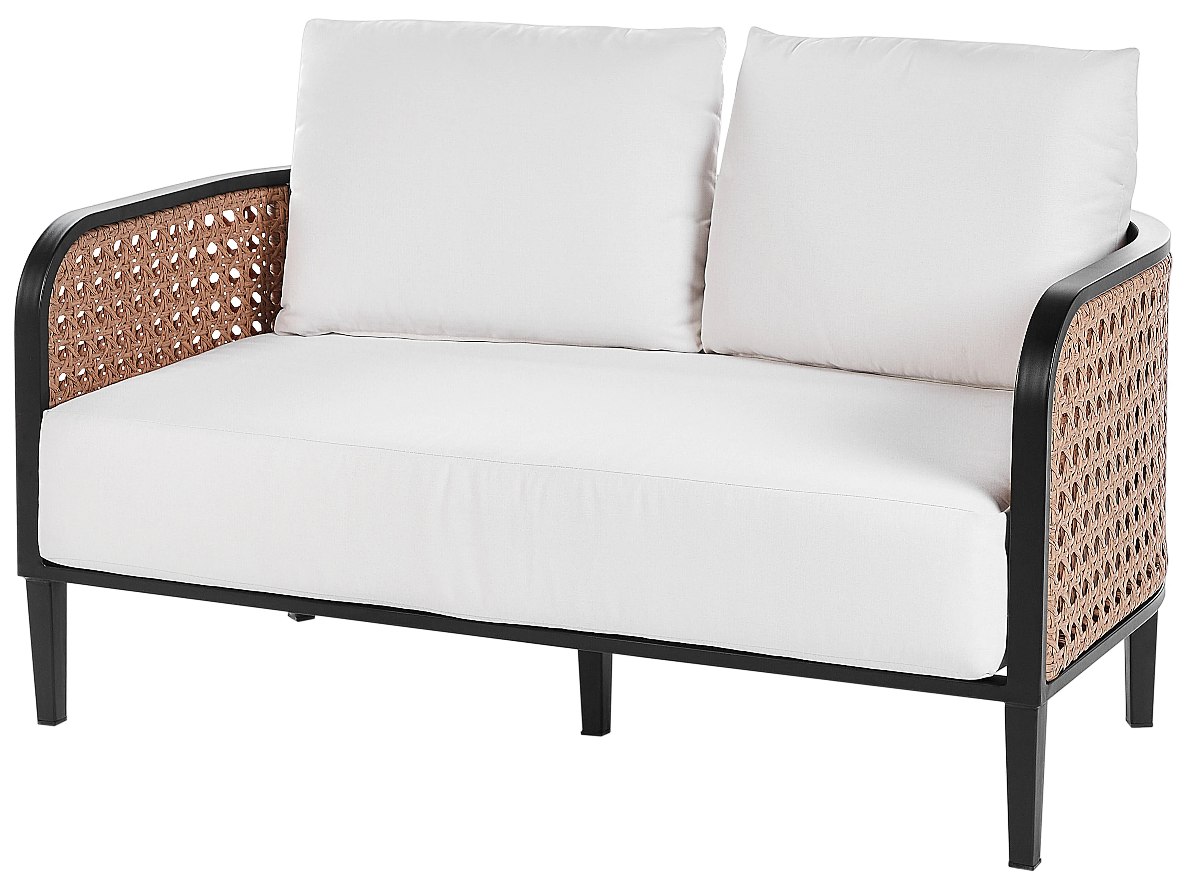 Loungeset met tafel 2-zits MONTEFALCO Metaal Wit